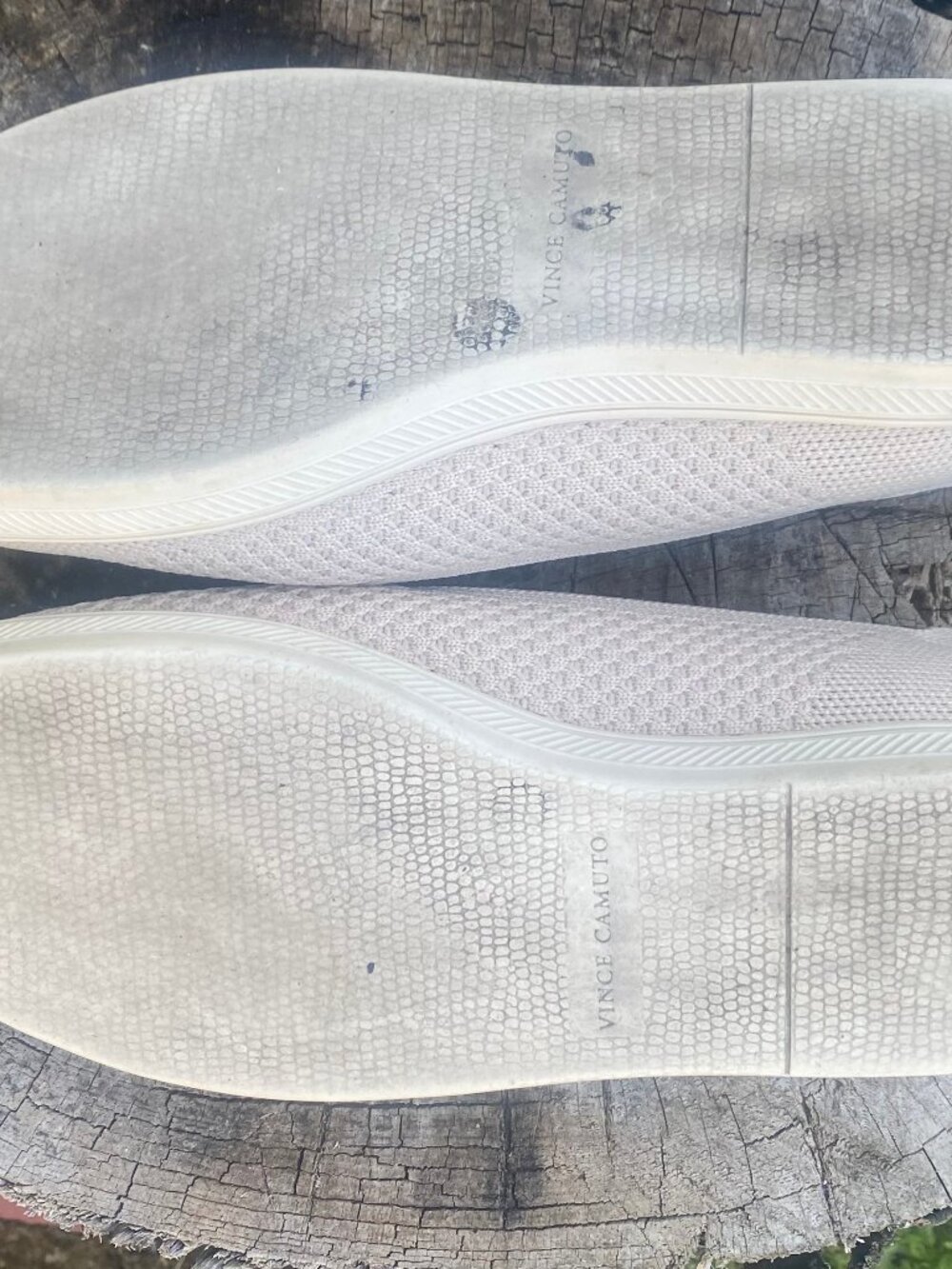 Vince Camuto Slip On Beige Sneakers Size 8.5 - Picture 6 of 6